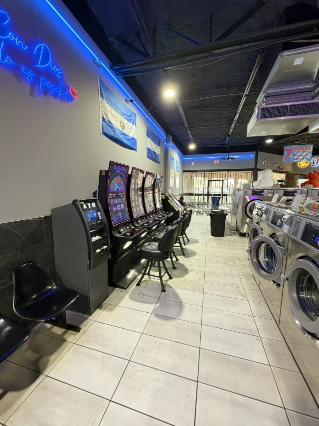 ATM placement inside a laundry business in Austin, TX