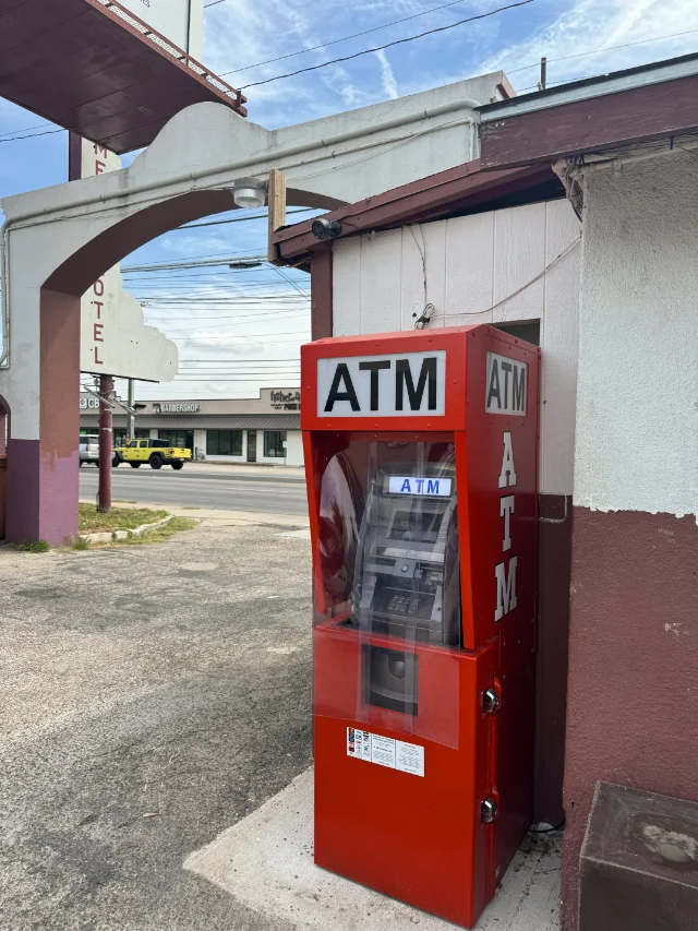 ATM placement outside a motel in Austin, TX